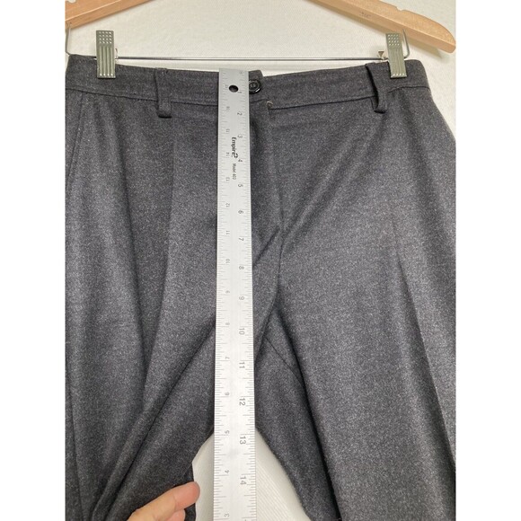 Yves Saint Laurent YSL Womens Wool Cashmere Gray Trouser Dress Pants Size 4 - Picture 6 of 10